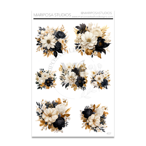Florals | 407 | Planner Stickers
