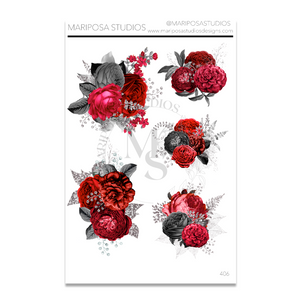 Florals | 406 | Planner Stickers