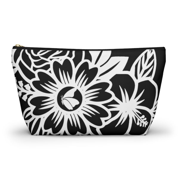Butterfly Florals | Black | Accessory Pouch