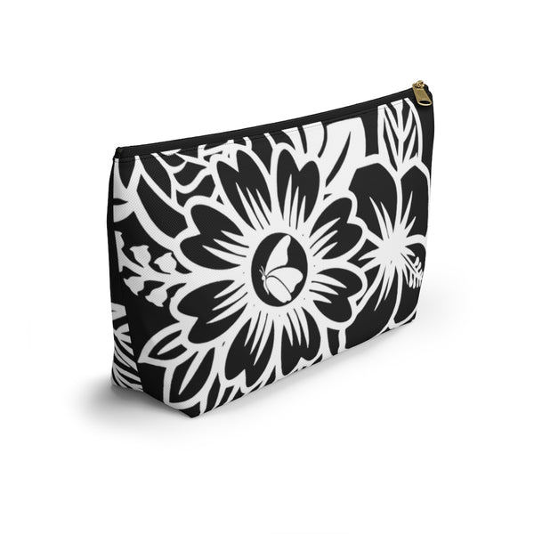 Butterfly Florals | Black | Accessory Pouch