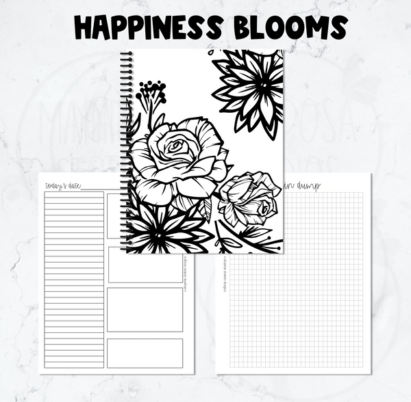 Happiness Blooms Daily To Do Planner