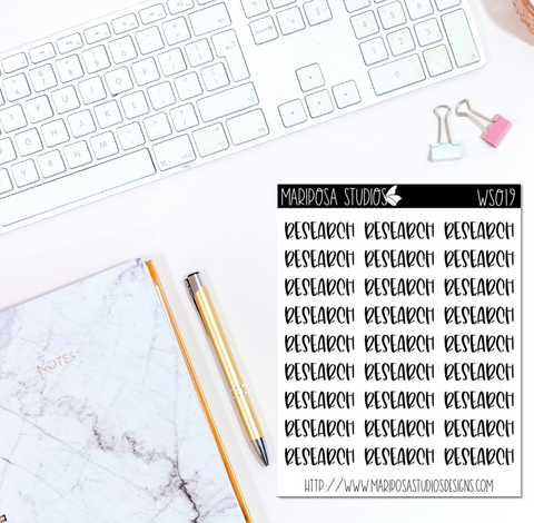 Functional Words | WS019 - Planner Stickers