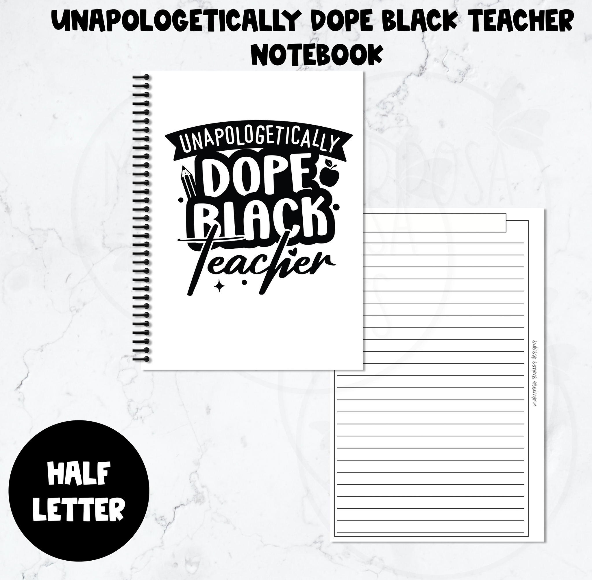 Unapologetically Dope Black Teacher Notebook