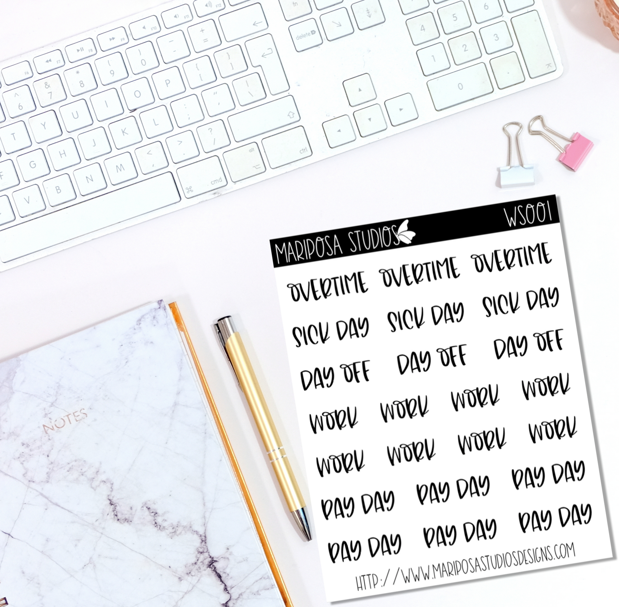 Functional Words | WS001 - Planner Stickers