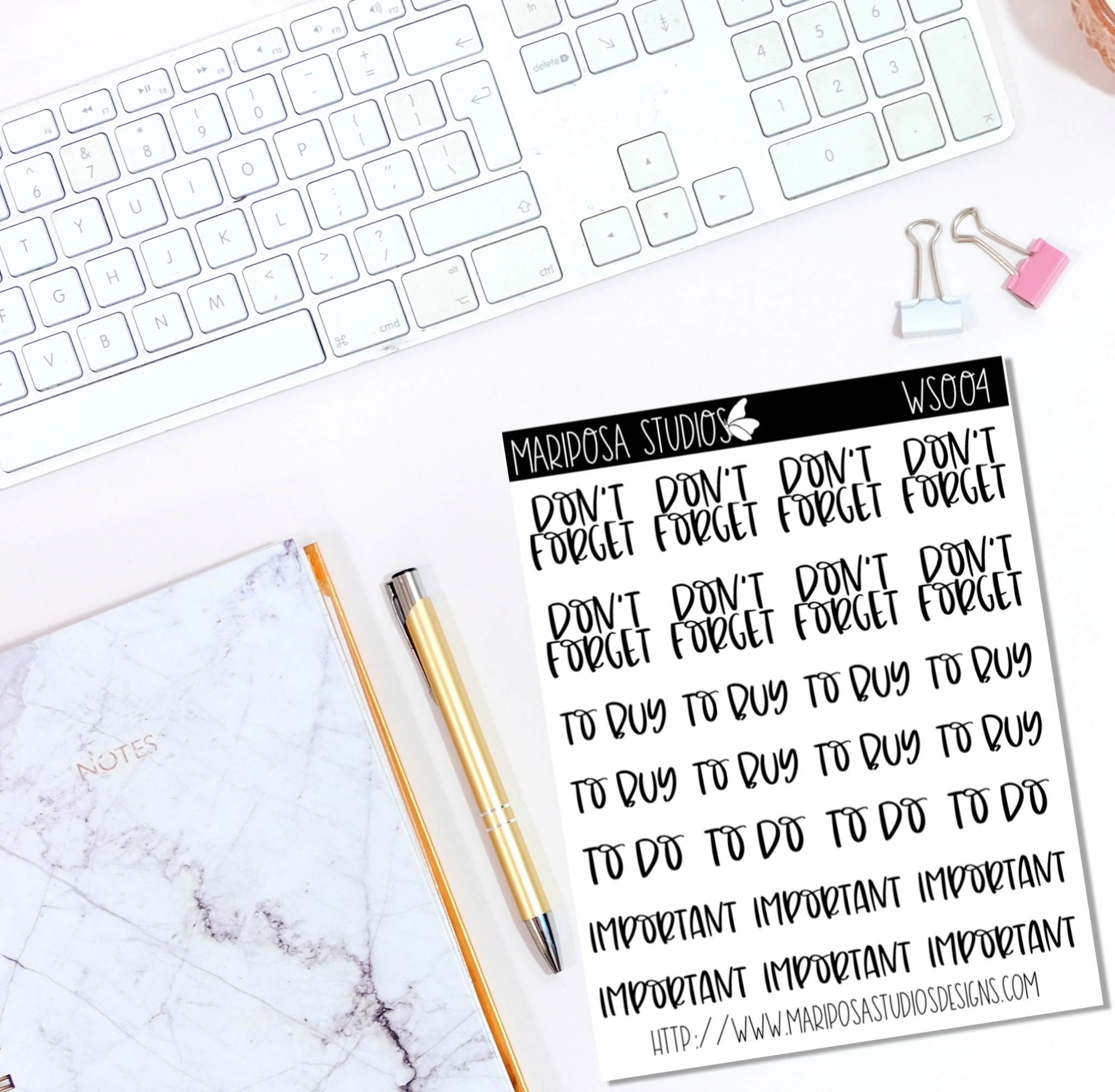 Functional Words | WS004 - Planner Stickers
