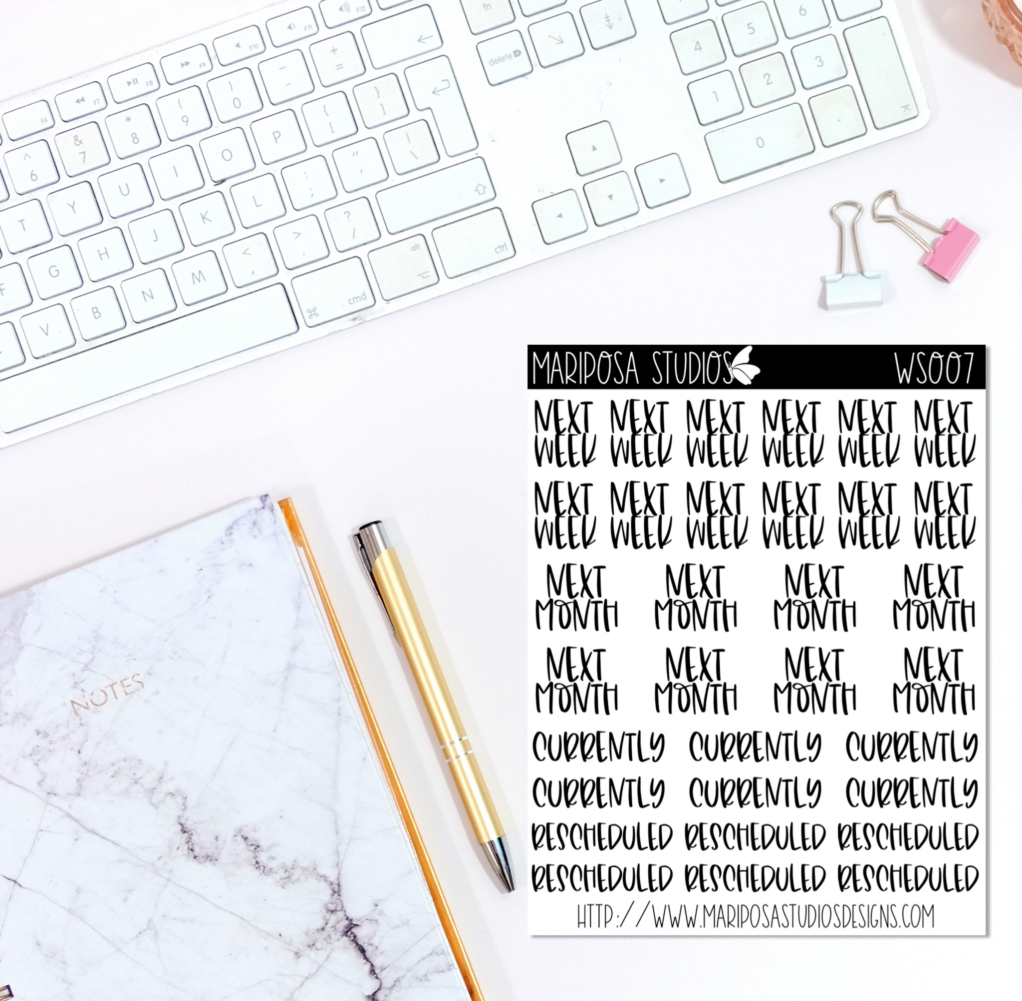 Functional Words | WS007 - Planner Stickers