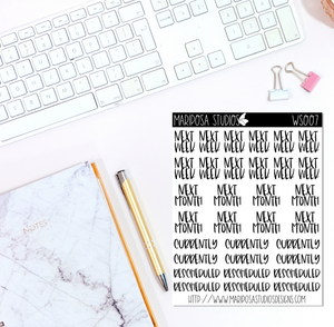 Functional Words | WS007 - Planner Stickers