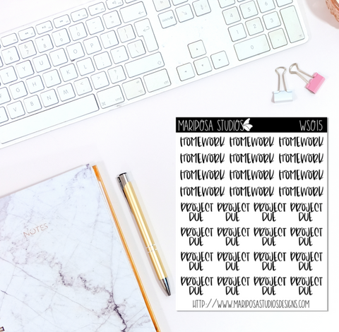 Functional Words | WS015 - Planner Stickers